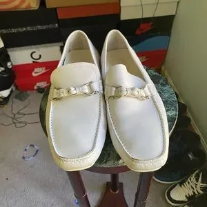 WHITE SALVATORE FARRAGAMO DRIVER’s w/ GANCINI ORNAMENT salvatore-ferragamo-mens-white  main image 3
